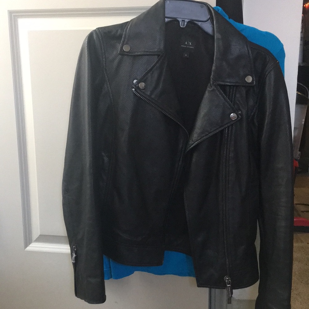 Armani Exchange Leather Jacket